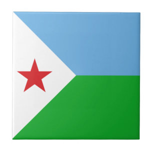 Djibouti Flag Tile
