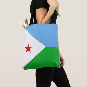 Djibouti flag tote bag