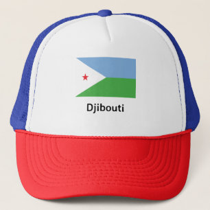 Djibouti Flag Trucker Hat