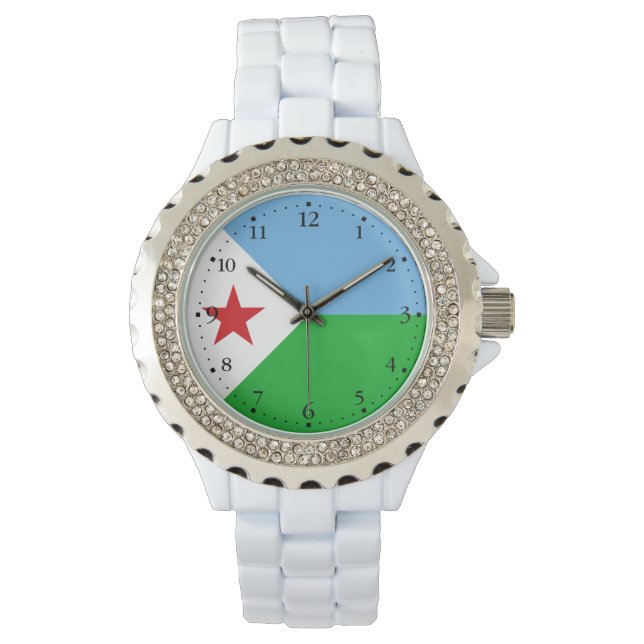 Djibouti Flag Watch (Front)