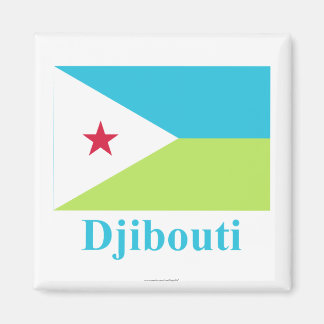 Djibouti Flag with Name Magnet