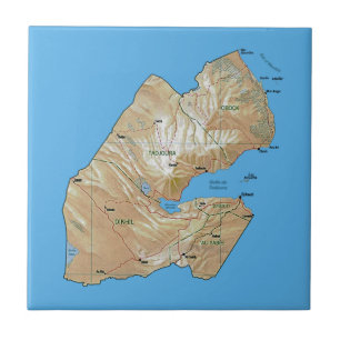 Djibouti Map Tile