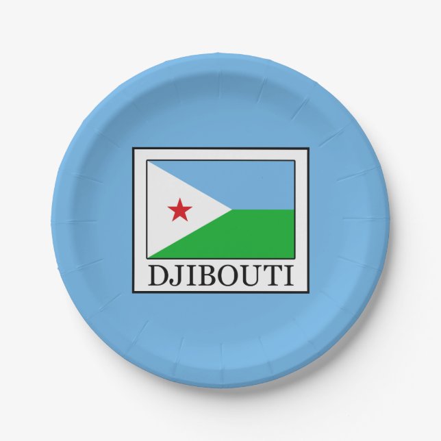 Djibouti Paper Plate (Front)