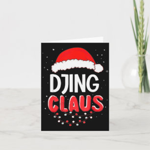Djing Santa Claus Christmas Matching Costume  Card