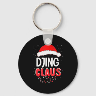 Djing Santa Claus Christmas Matching Costume Key Ring