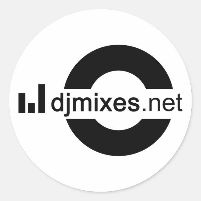 DJMixes.net - sticker - Pro (Front)