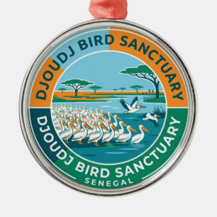 Djoudj National Bird Sanctuary Senegal Metal Tree Decoration