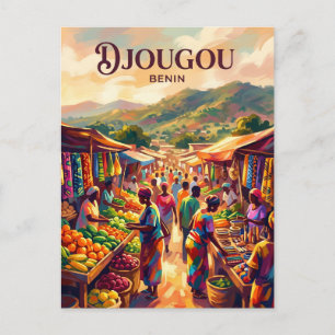 Djougou Market Benin Postcard