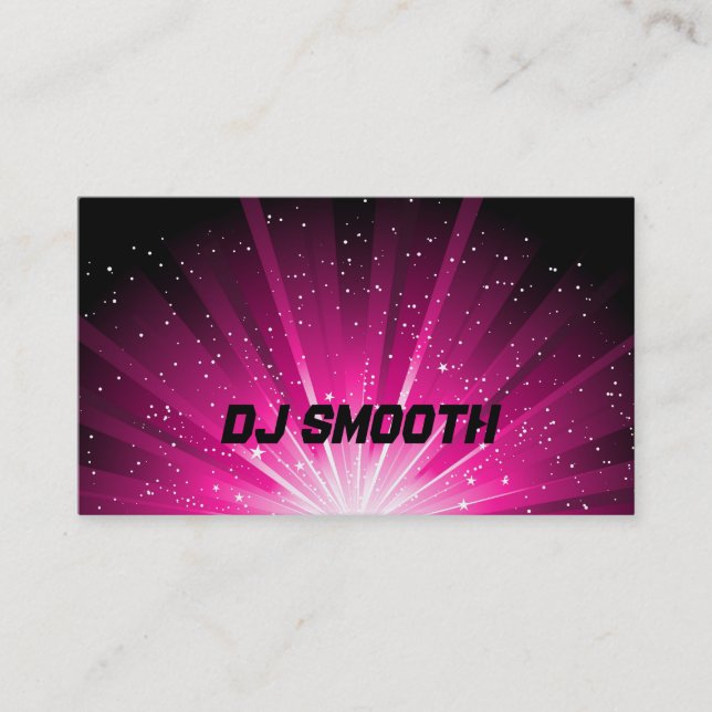 DJ's Business Card (Front)