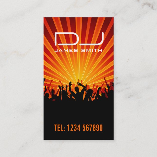 DJ's Business Card (Front)