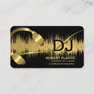 DJs Deejay Professional Music Head Band Business Card
