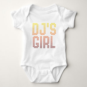 DJs Girl - Disc Jockey Girlfriend wife DJing Music Baby Bodysuit