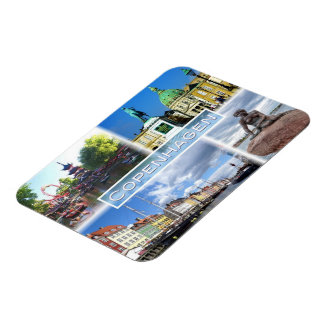 DK Copenhagen - Tivoli Garden - Amalienborg County Magnet