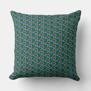 Dk Green Piano Embellished  Cushion