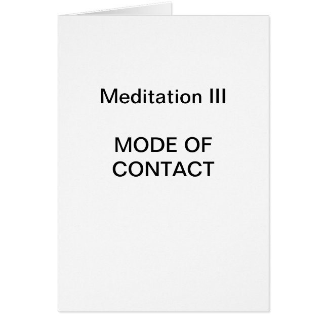 DK Meditation Series: Meditation III - CARD (Front)
