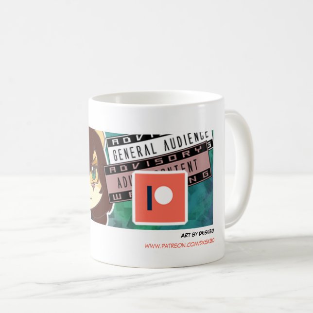 Dksk30's Patreon $3 Tier 'Sharpi's save' Coffee Mug (Front Right)
