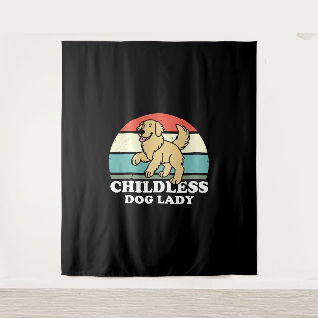 dless Dog Lady Tapestry (Front)