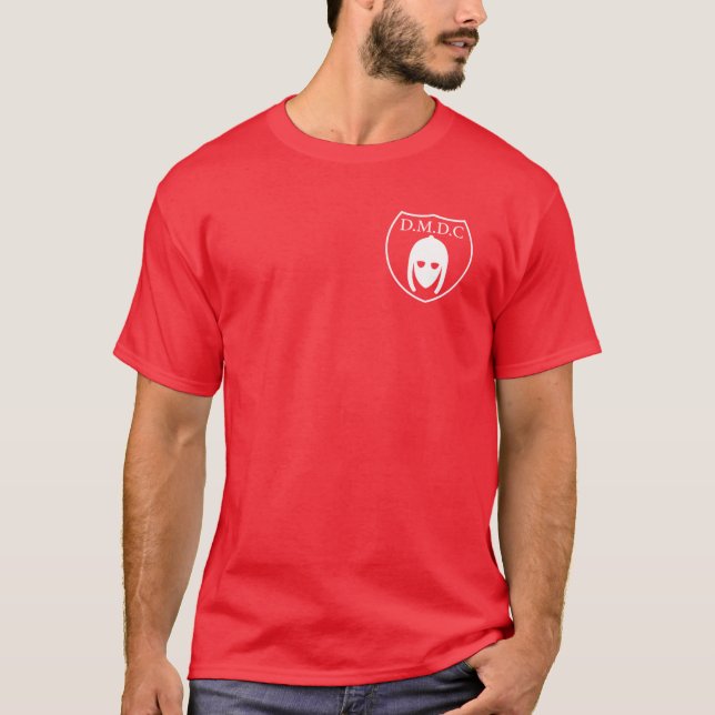 DMDC Detectorists Badge White T-Shirt (Front)