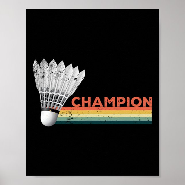 Dminton Player Champion  Poster (Front)