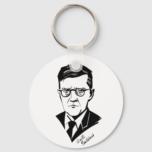 Dmitri Shostakovich Key Ring (Front)