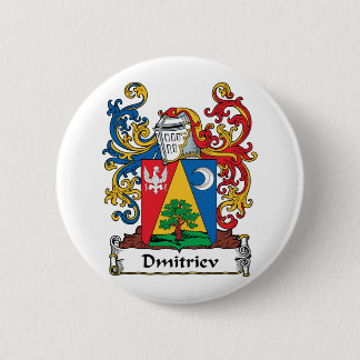Dmitriev Family Crest 6 Cm Round Badge