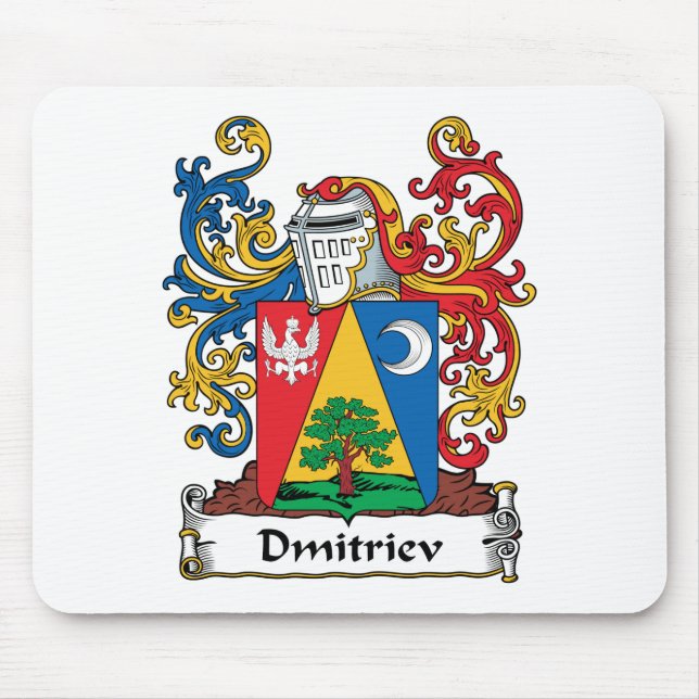 Dmitriev Family Crest Mouse Pad (Front)
