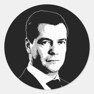 Dmitry Medvedev Classic Round Sticker