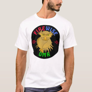 DMR Firewise Owl T-shirt (black background)
