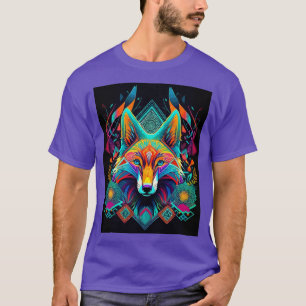 DMT Art Shamanic Fox 2 T-Shirt