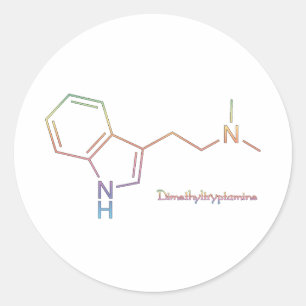 DMT Rainbow Classic Round Sticker