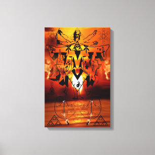 DMT SPIRITUAL GRAFFITI CANVAS-ILLUMINATION CANVAS PRINT