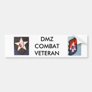 DMZ COMBAT VETERAN BUMPER STICKER