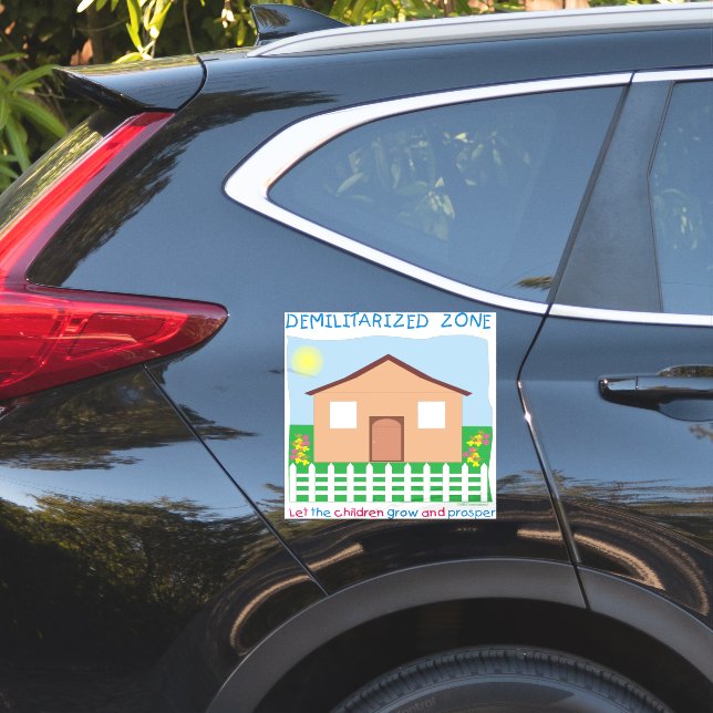 DMZ Demilitarised Zone Peace Children Sky Grass  (Car Side)