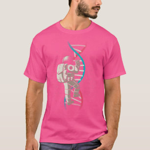 DNA Astronaut Science Stairs by Tobe Fonseca T-Shirt