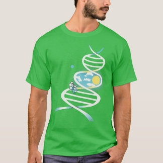 DNA Astronaut Science Window by Tobe Fonseca T-Shirt
