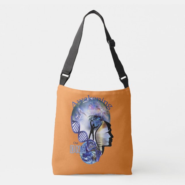 DNA Awakening design Crossbody Bag (Front)