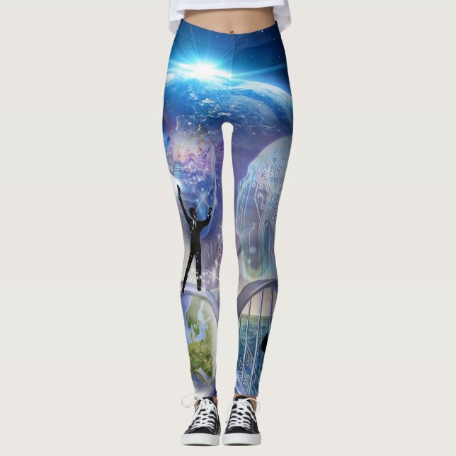 DNA Awakening design Leggings (Front)