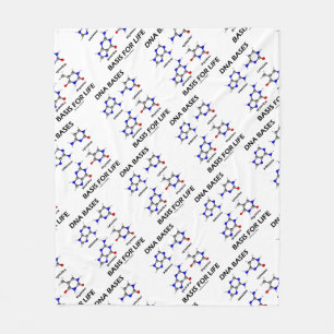 DNA Bases Basis For Life Molecular Structure Fleece Blanket