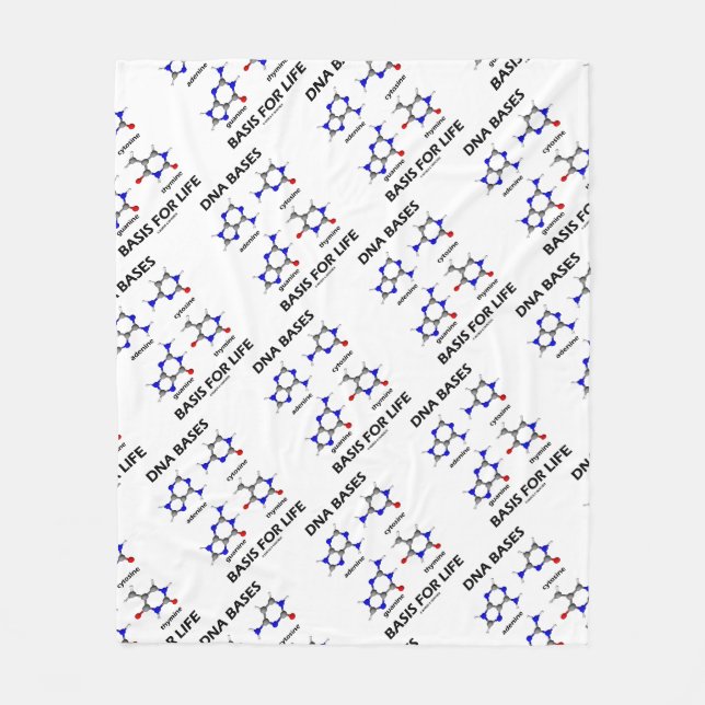 DNA Bases Basis For Life Molecular Structure Fleece Blanket (Front)