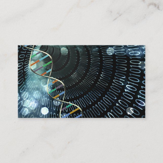 DNA binary code Business Card (Front)