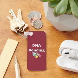 DNA Bonding Aluminium Rectangle Keychain