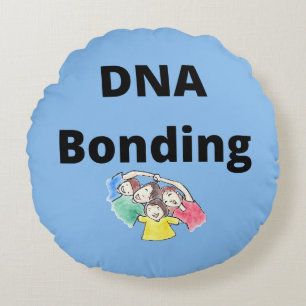 DNA Bonding Round Pillow