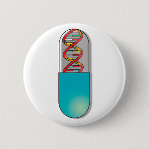 DNA Capsule Science 6 Cm Round Badge