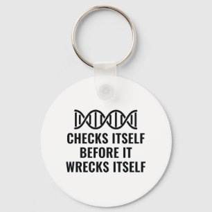 DNA Checks Itself Key Ring