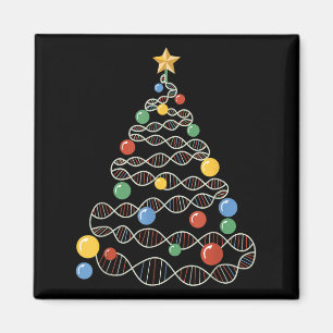 Dna Christmas Tree Funny Science Puns Christmas Te Magnet