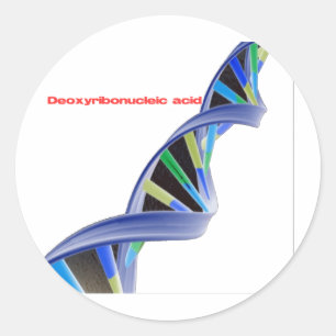 DNA - Deoxyribonucleic acid Classic Round Sticker