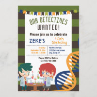 DNA Detectives Science Lab Birthday Party