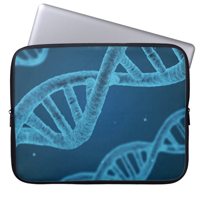 DNA Double Helix Laptop Sleeve (Front)