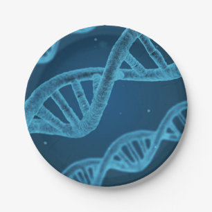 DNA Double Helix Paper Plate