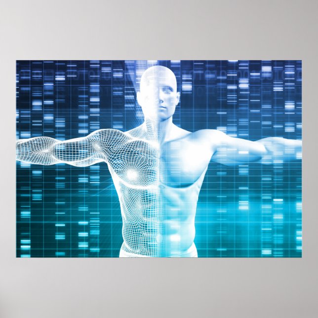 DNA Encoding and Genetic Code as a Science Poster (Front)